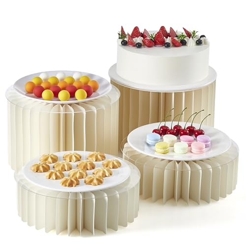 4 Pack Buffet Risers and Food Display Stands