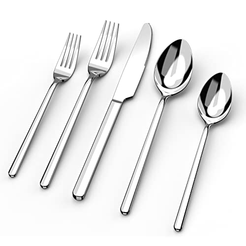 30 Piece Stainless Steel Silverware Flatware Set