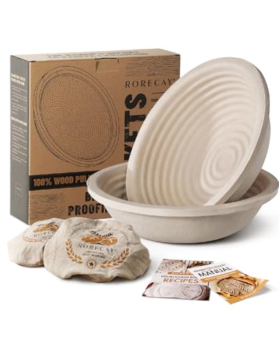 2 Pack Sourdough Banneton Bread Proofing Baskets