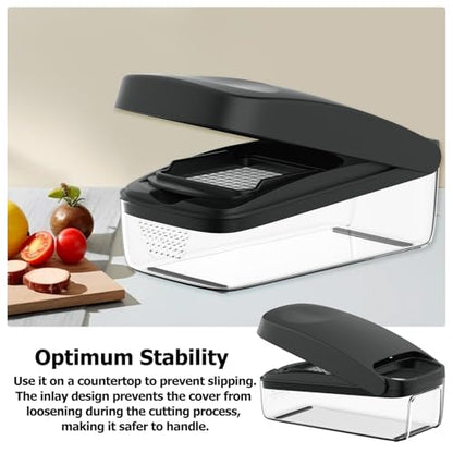 KITIDEA Vegetable Chopper with Container and Dicer