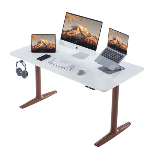 Electric Height Adjustable Standing Desk 55 x 28 Inch