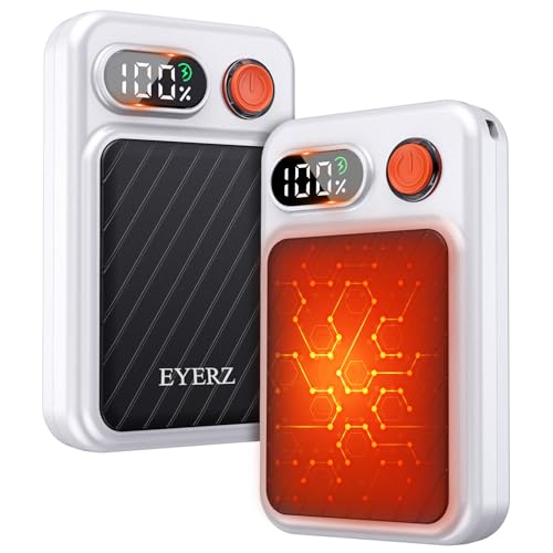2 Pack Electric Rechargeable Hand Warmers, 4 Heat Levels