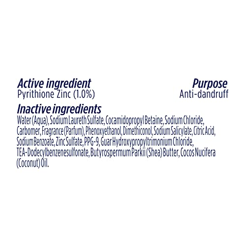 Dove DermaCare Anti Dandruff Shampoo for Dry, Itchy Scalp Dryness and Itch Relief Dry Scalp Treatment with Pyrithione Zinc 12 oz