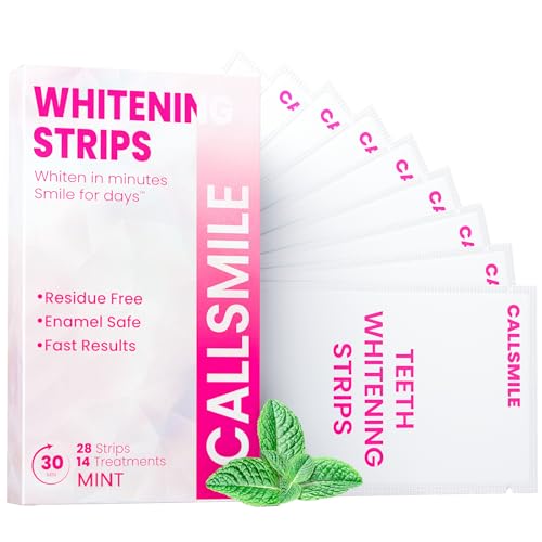 28 Count Teeth Whitening Strips, Enamel Safe, No Sensitivity