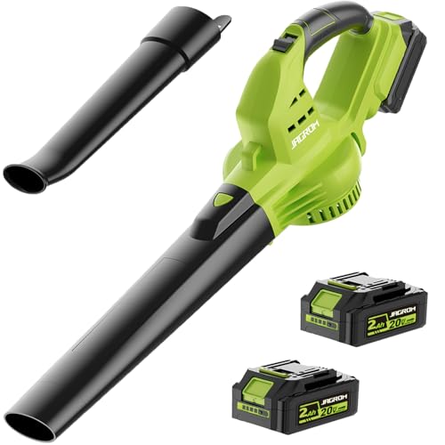 2 Battery Cordless Leaf Blower with Charger, 20V