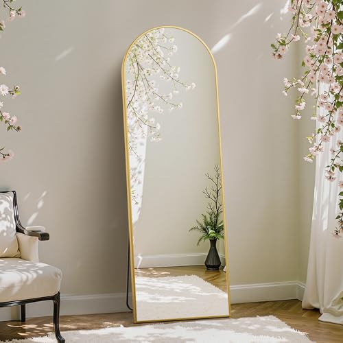 Arched Full Length Mirror with Stand, 59"x16"