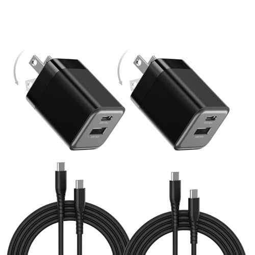 2 Pack 30W Dual Port USB C Wall Charger