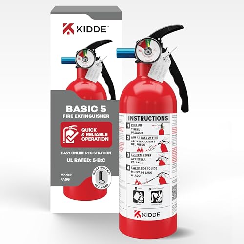 Kidde 5BC Home Office Fire Extinguisher Single Use