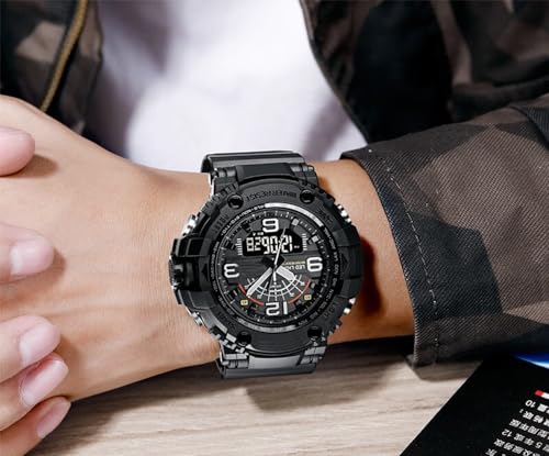 YOOTEN Mens Waterproof Analog Digital Sports Watch