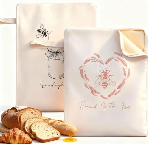 2 Pack Reusable Beeswax Bread Storage Bags