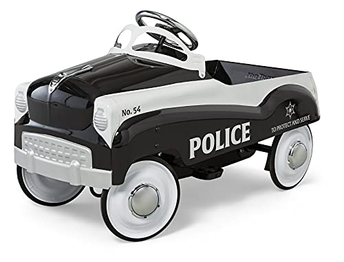 Kid Trax Steel Pedal Police Car Ride-On