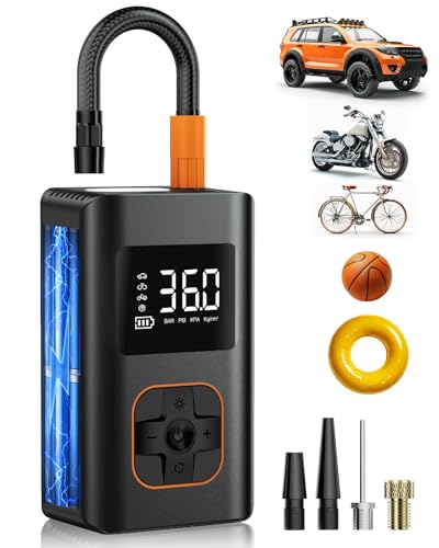 Cordless 150 PSI Portable Tire Inflator Air Compressor