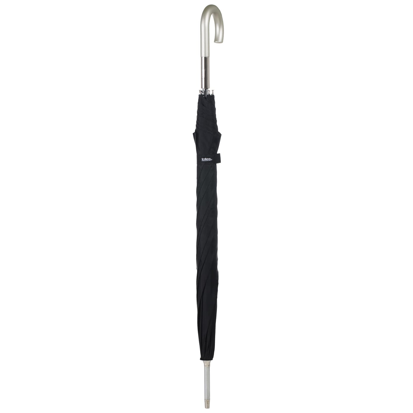 totes Unisex Women's Men's Auto Open J-Handle Stick ECO Umbrella