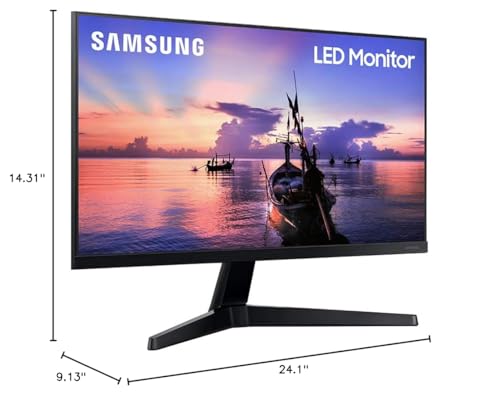 SAMSUNG 27" T35F Series FHD 1080p Computer Monitor, 75Hz, IPS Panel, HDMI, VGA (D-Sub), 3-Sided Border-Less, FreeSync, LF27T350FHNXZA