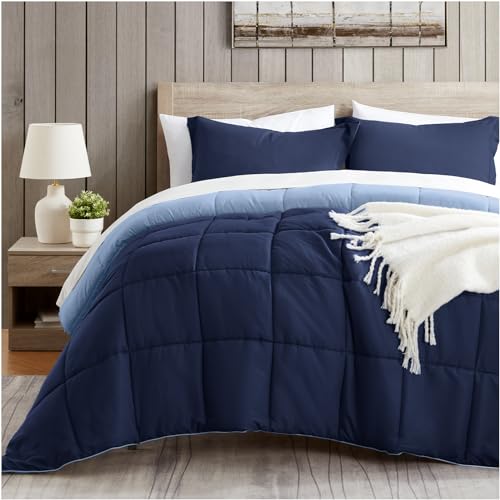 Queen Reversible Down Alternative Comforter Set