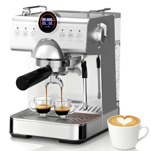 20 Bar Espresso Machine with Milk Frother, 50oz Tank