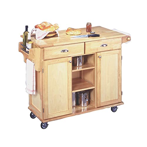 Homestyles Wood Mobile Kitchen Cart