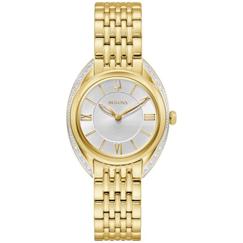 Bulova Ladies Classic Diamond Quartz Stainless Steel Watch