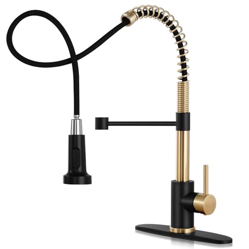 Pull Down Kitchen Faucet with Sprayer, Single Handle