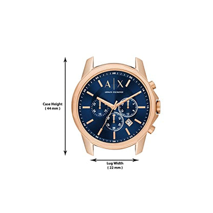 Armani Exchange Men's Chronograph Leather Watch