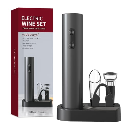 Electric Wine Opener with Aerator and Stopper