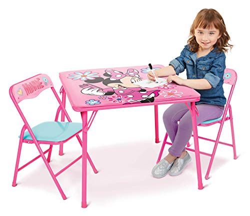 3 Piece Minnie Mouse Kids Table and Chair Set