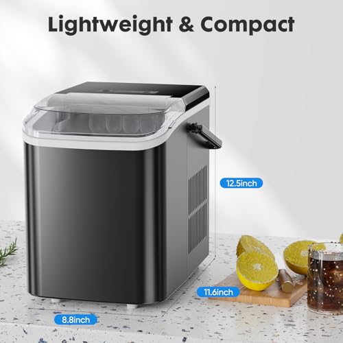 OLIXIS Portable Ice Maker 26lbs/24Hrs, 9 Cubes