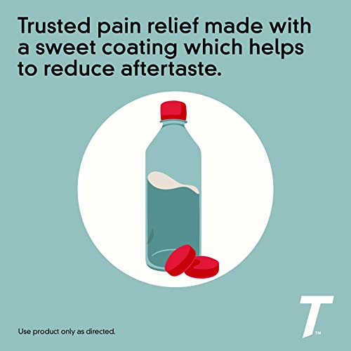 Tylenol Extra Strength Pain Relief Coated Tablets for Adults, 500mg Acetaminophen Pain Reliever and Fever Reducer per Tablet for Minor Aches, Pains, and Headaches, 100 ct