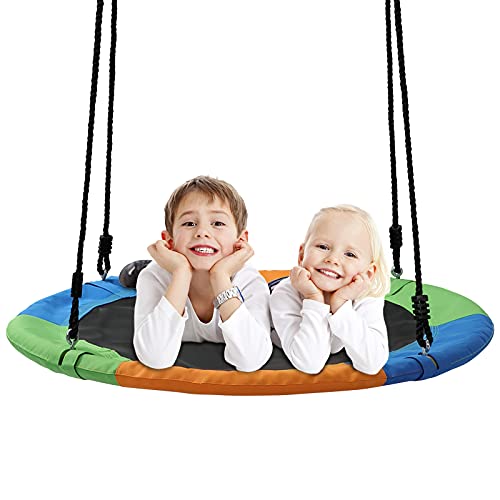 40 Inch Outdoor Tree Swing for Kids, 600lb Capacity