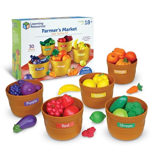 Learning Resources Farmer’s Market Color Sorting Play Food