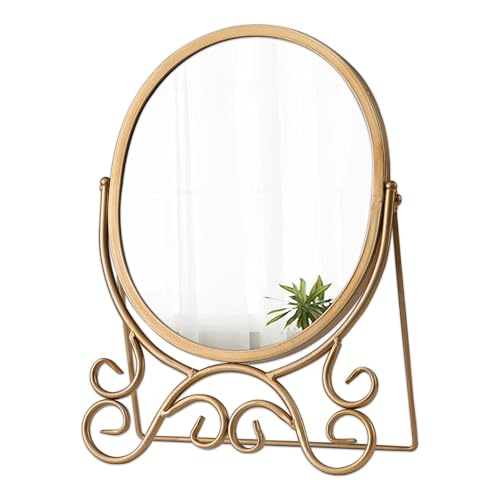 10 x 15 Inch Vintage Oval Tabletop Makeup Mirror