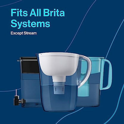 Brita XL Water Filter Dispenser for Tap and Drinking Water with 2 Elite Filters, Reduces 99% Of Lead, Lasts 6 Months Each, 27-Cup Capacity, BPA Free, Black