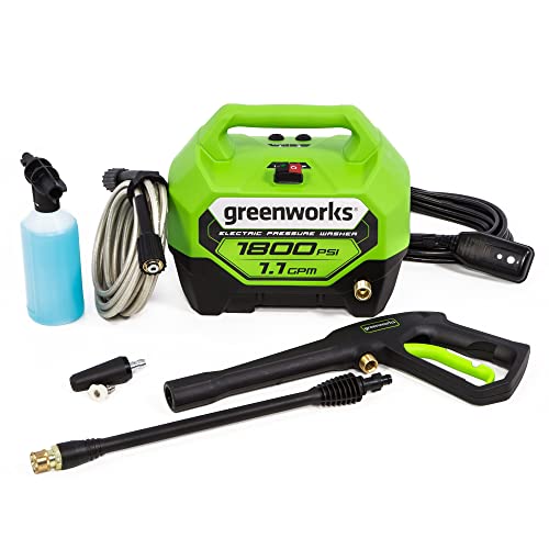 Greenworks 1800 PSI Electric Pressure Washer PWMA Certified