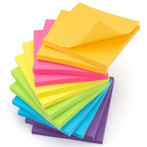 12 Pack Sticky Notes 3x3 Inch Self-Stick Pads