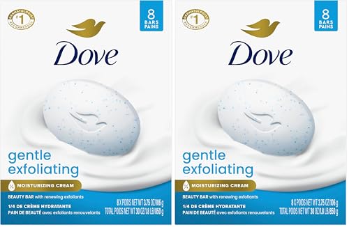 16 Pack Dove Gentle Exfoliating Beauty Bar Soap