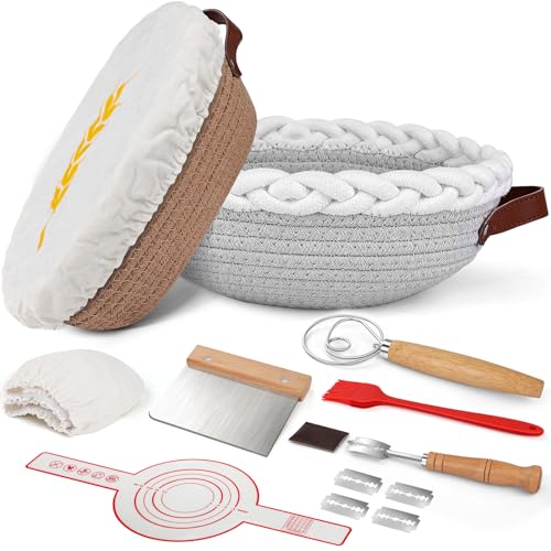 Sourdough Bread Proofing Basket Starter Kit