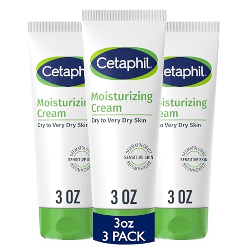 3 Pack Cetaphil Moisturizing Cream for Dry Sensitive Skin