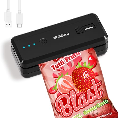 Mini Bag Sealer and Cutter Rechargeable Heat Resealer