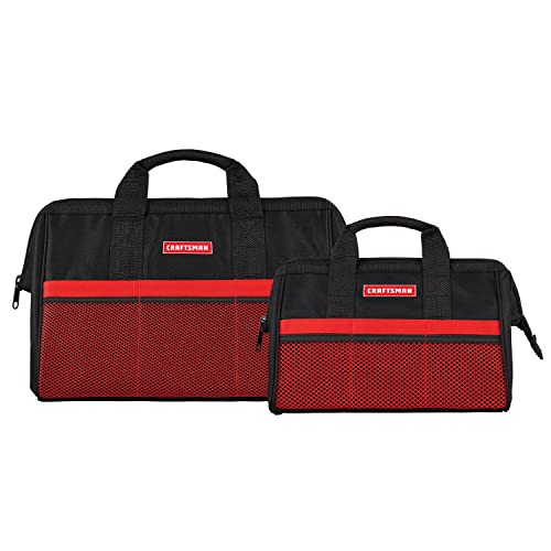 2 Pack CRAFTSMAN 13" 18" Zippered Tool Bags