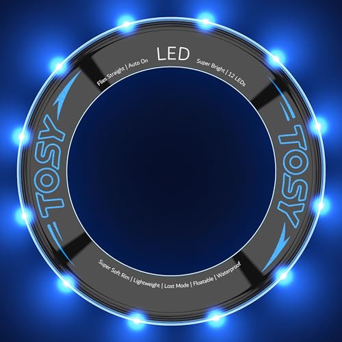 TOSY LED Flying Ring Frisbee - 2-Pack