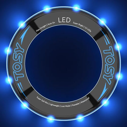 TOSY LED Flying Ring Frisbee - 2-Pack