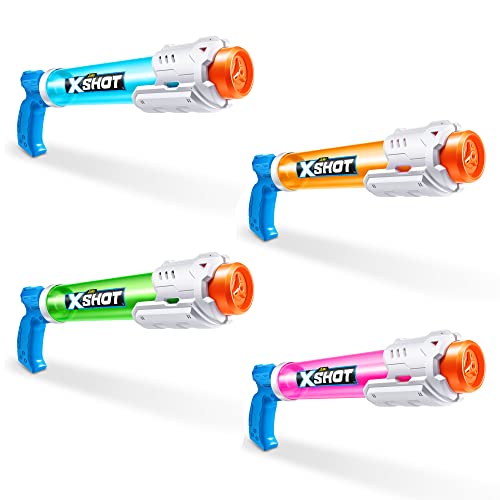 4 Pack XSHOT Water Soaker Pump Action Blasters