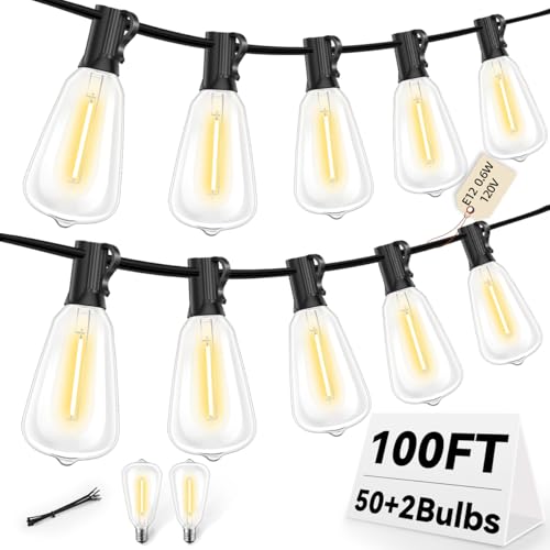 100FT Shatterproof LED Outdoor String Lights