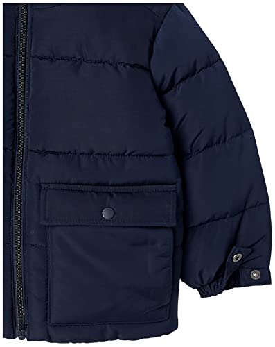 Amazon Essentials Unisex Kids' Recycled Polyester Long Sleeve Puffer Jacket (Previously Amazon Aware), Navy, Small