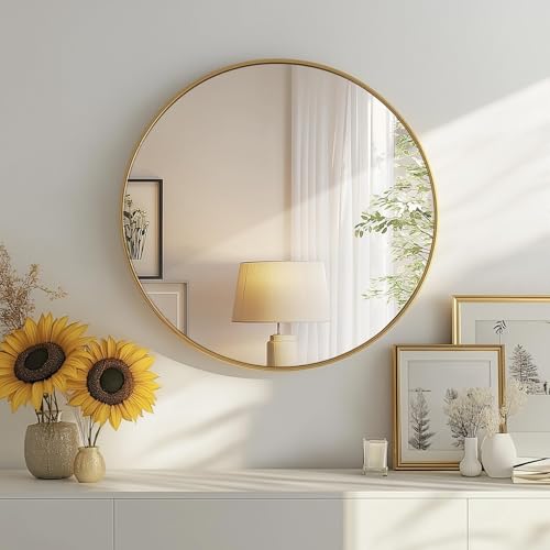 20 Inch Round Wall Mirror for Bathroom, Vanity