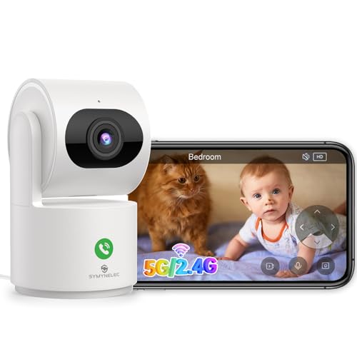 2K Indoor Security Camera Baby Monitor With AI Motion Detection One-Touch Call And Auto Tracking
