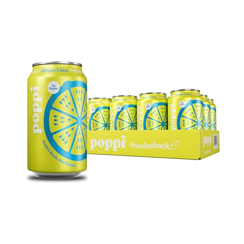 12 Pack Poppi Prebiotic Soda 12 oz Cans (OU)
