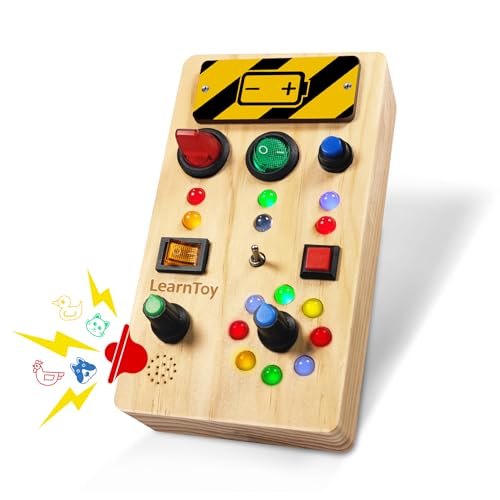 Montessori Wooden Busy Board Sensory Toy for Toddlers