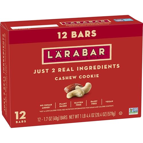 12 Count LÄRABAR Cashew Cookie Nut Bars