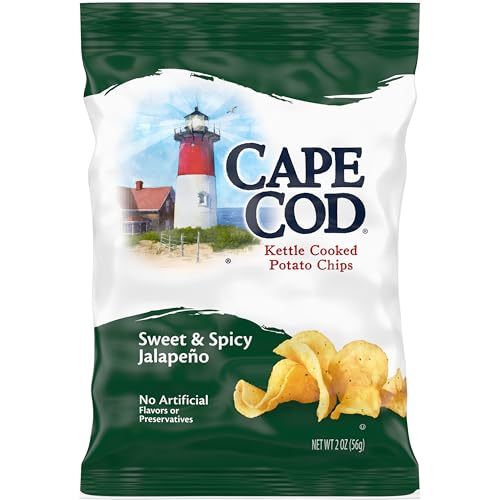 6 Pack Cape Cod Sweet & Spicy Jalapeno Chips 2oz